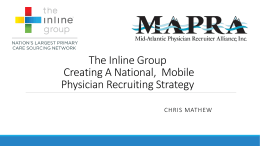 Creating a National, Mobile Physician Recruitment Strategy