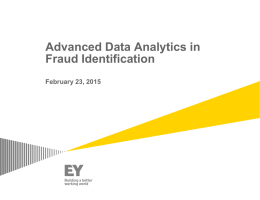 EY - Advanced data analytics in investigations 2015