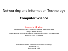 Wing-Sept-2-2010x - Carnegie Mellon School of Computer