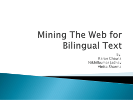 Mining The Web for Bilingual Text