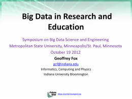 Research topics of big data
