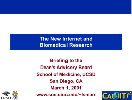 The New Internet and Biomedical Research