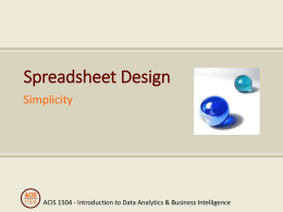 Simplicity lecture slides