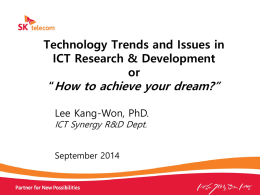 Personal Journey through ICT Research