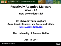 Lecture2 - The University of Texas at Dallas
