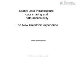 New Caledonian Spatial Data Infrastructure