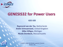 G32-103_GENESIS32 for Power Users