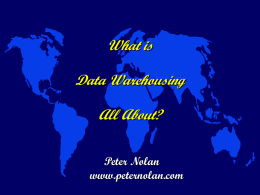 What is Data Warehousing all About.pps