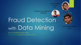 Fraud Detection with Data Mining