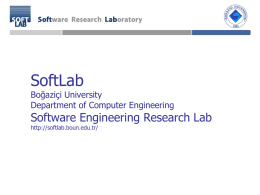 Software Engineering Research - Perceptual Intelligence Laboratory
