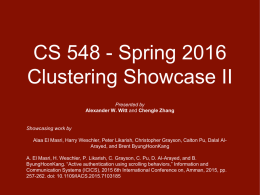 CS548S16_Showcase_Clustering_II