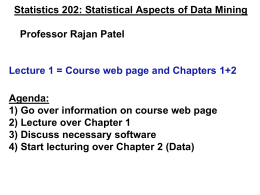 Stats 202 - Lecture 1x - Department of Computer Science