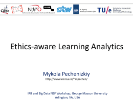 Ethics-aware predictive learning analytics