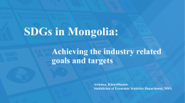 Presentation from Mongolia