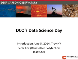 DCO`s Data Science Day - Rensselaer Polytechnic Institute