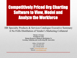 Competitively Priced Org Charting Software to View, Model and