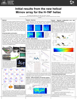 Initial results from the new helical Mirnov array for the H