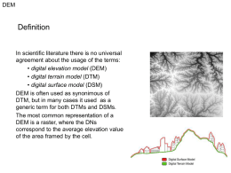 digital elevation model