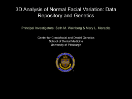 3D Analysis of Normal Facial Variation: Data Repository