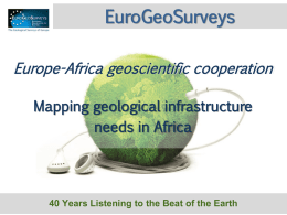 Europe-Africa geoscientific cooperation