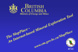 An Internet-based Mineral Exploration Tool