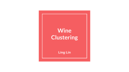 Wine Clustering