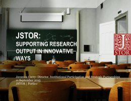 JSTOR`s Data for Research