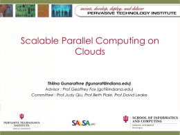 Scalable Parallel Computing on Clouds