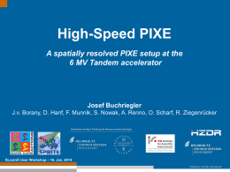 High-Speed PIXE - Surrey Ion Beam Centre