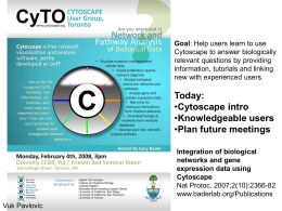 Goal - Cytoscape Wiki