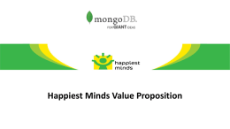Happiest Minds Value Proposition