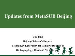 Updates from MetaSUB Beijing