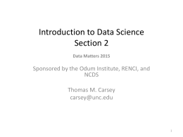 Introduction to Data Science Section 2