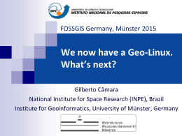 We now have a Geo-Linux. What`s next?