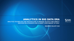 SAS Visual Analytics Overview