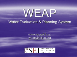 WEAP Presentation