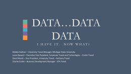 On Campus: I Have my Data...Now What?