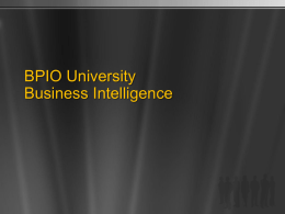 BPIO U Business Intelligence - Center