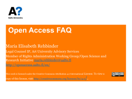 Is It Open Access?