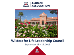 UAAA Update - University of Arizona Alumni Association