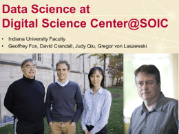 Data Science Research at Digital Science Center@SOIC
