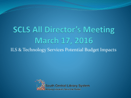 SCLS All Director*s Meeting