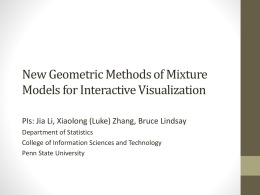 New Geometric Methods of Mixture Models for Interactive