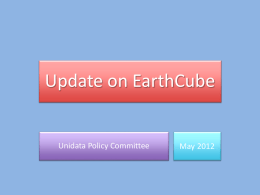EarthCube and the community