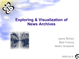 Web application for archives