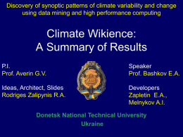 ***** 1 - Climate Wikience