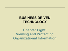 Viewing and Protecting Organizational Information LEARNING