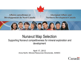 Nunavut Map Selection