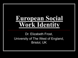 European Social Work Identity
