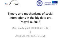 Theory and mechanisms of social interactions in the big